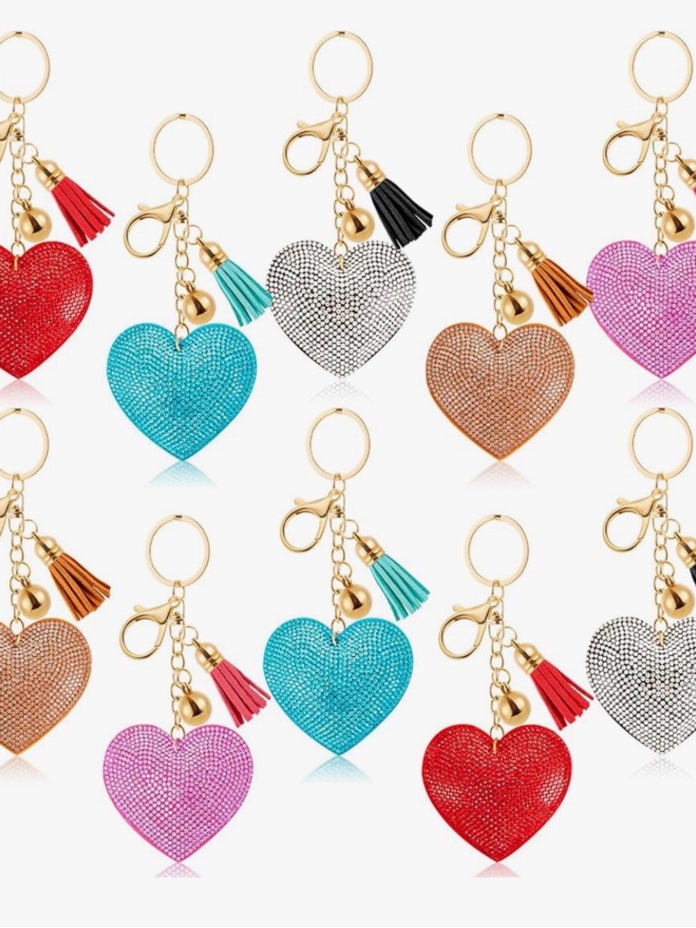 1pc Heart Keychain Charm - Pick 1